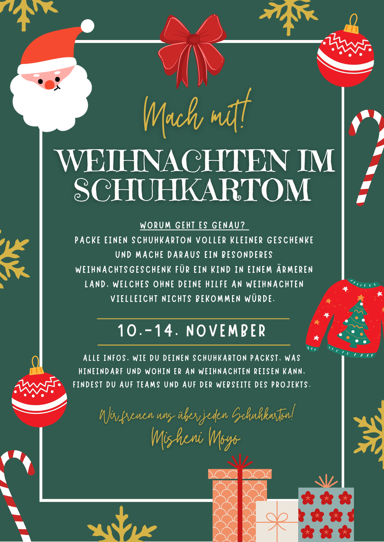 Weihnachten im Schuhkarton