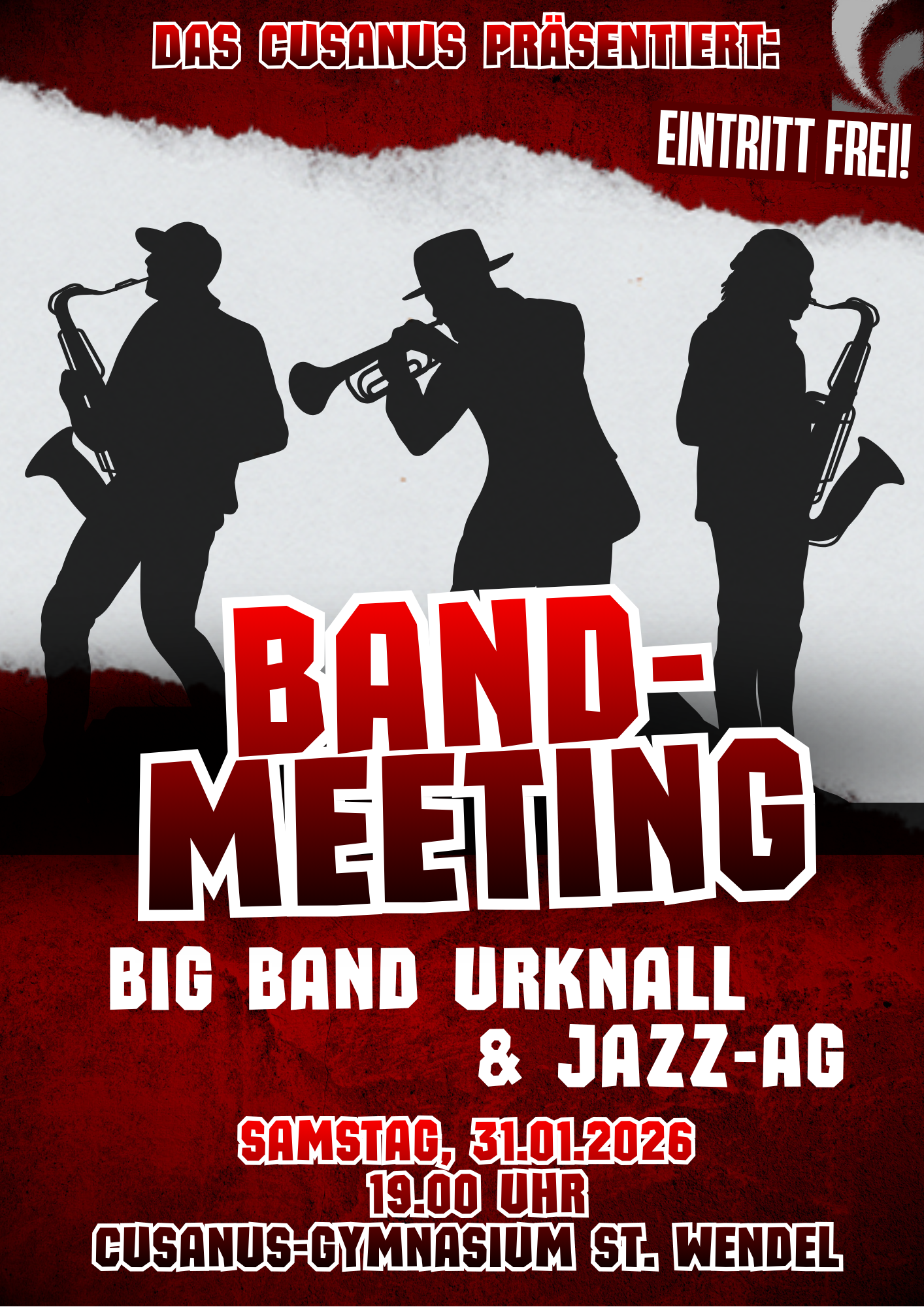 Bandmeeting: Bigband Urknall und Jazz-AG des Cusanus-Gymnasiums