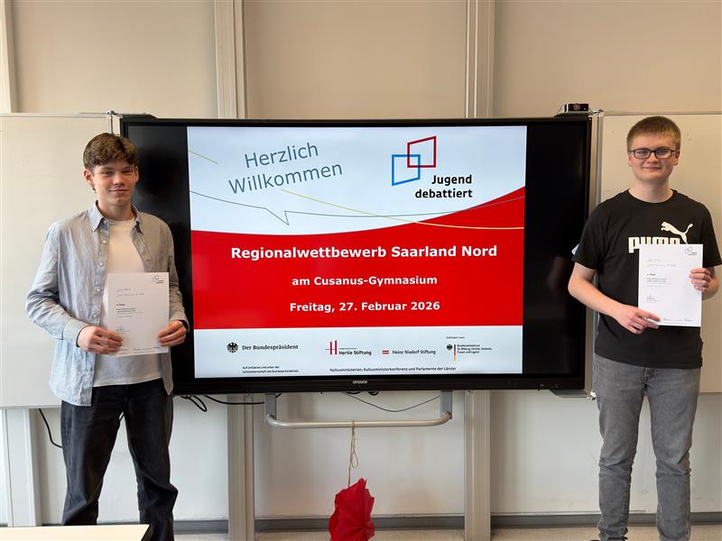 Erfolgreiches Regionalfinale von „Jugend debattiert“ am Cusanus-Gymnasium