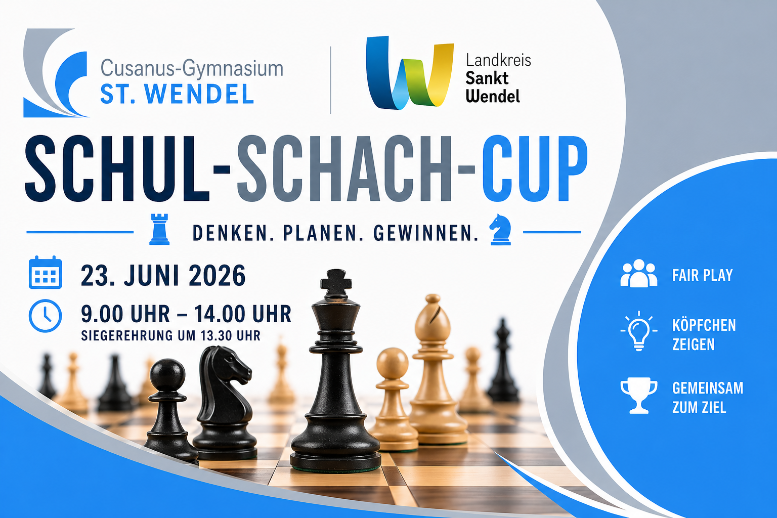 Anmeldung zum Schul-Schach-Cup